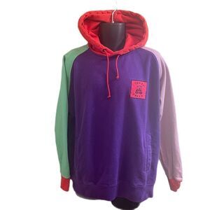 Teddy Fresh Colorblock Sweatshirt Hoodie Size Large